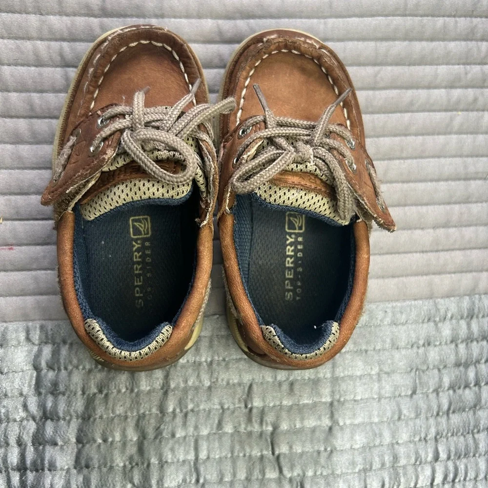 Sperry Toddler Boy Brown Boat Shoes